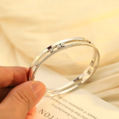 [Aura Jewels]Move Romane Diamond Bangle Bracelet