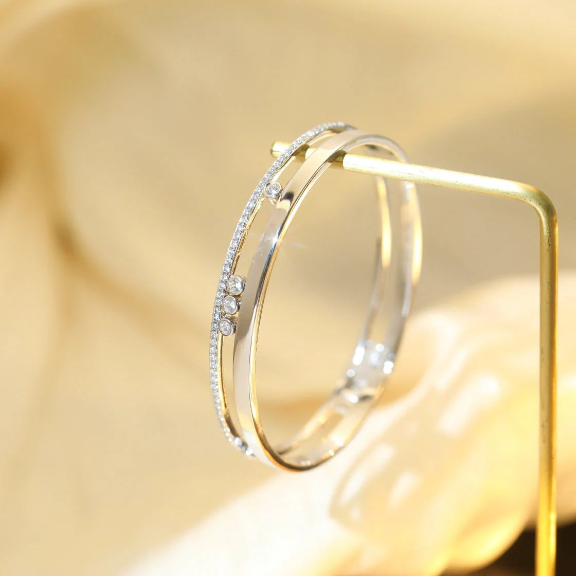 [Aura Jewels]Move Romane Diamond Bangle Bracelet
