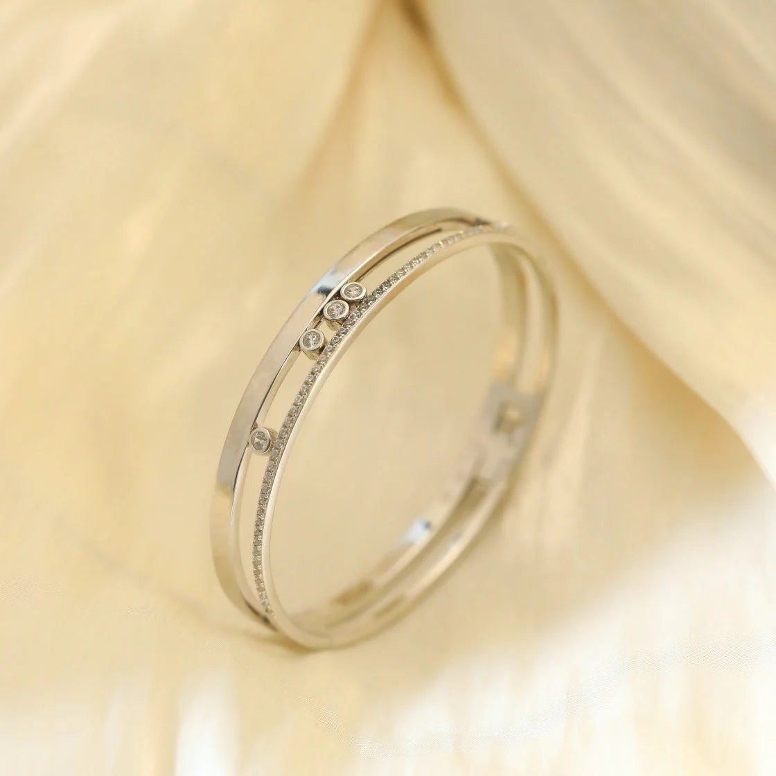 [Aura Jewels]Move Romane Diamond Bangle Bracelet