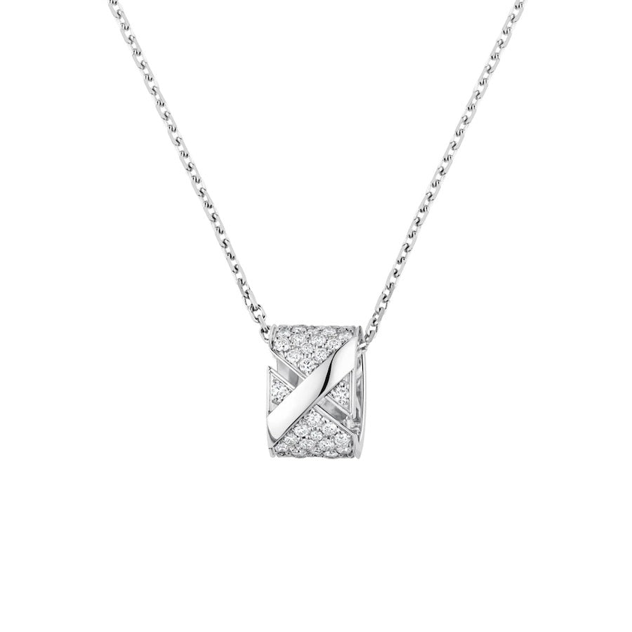 ¡®Aura Jewels¡¯LIENS EVIDENCE DIAMOND PAVED NECKLACE