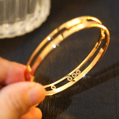 [Aura Jewels]Move Romane Diamond Bangle Bracelet