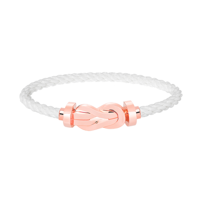 ¡®Aura Jewels¡¯CHANCE LARGE 8 FIGURE BUCKLE NO DIAMOND BRACELET ROSE GOLD
