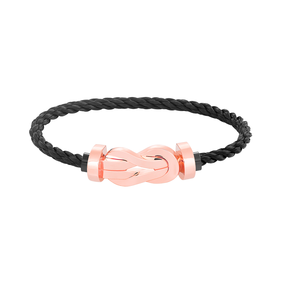 ¡®Aura Jewels¡¯CHANCE LARGE 8 FIGURE BUCKLE NO DIAMOND BRACELET ROSE GOLD