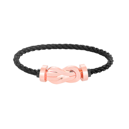 ¡®Aura Jewels¡¯CHANCE LARGE 8 FIGURE BUCKLE NO DIAMOND BRACELET ROSE GOLD