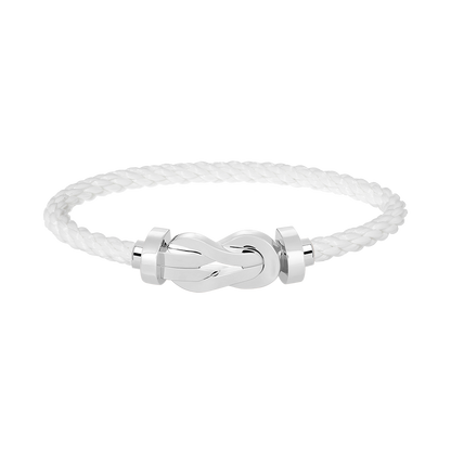 ¡®Aura Jewels¡¯CHANCE LARGE 8 FIGURE BUCKLE NO DIAMOND BRACELET SILVER