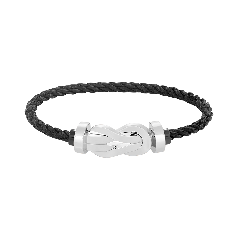 ¡®Aura Jewels¡¯CHANCE LARGE 8 FIGURE BUCKLE NO DIAMOND BRACELET SILVER