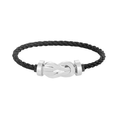 ¡®Aura Jewels¡¯CHANCE LARGE 8 FIGURE BUCKLE NO DIAMOND BRACELET SILVER