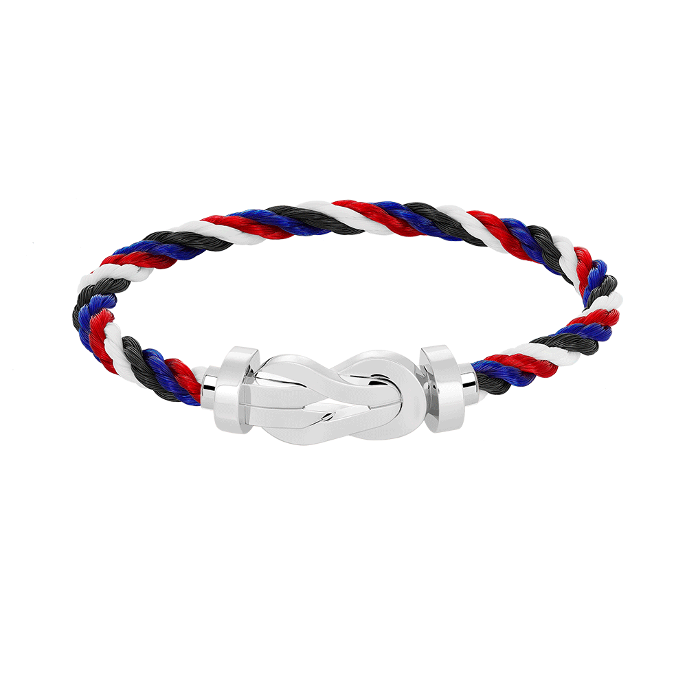 ¡®Aura Jewels¡¯CHANCE LARGE 8 FIGURE BUCKLE NO DIAMOND BRACELET SILVER