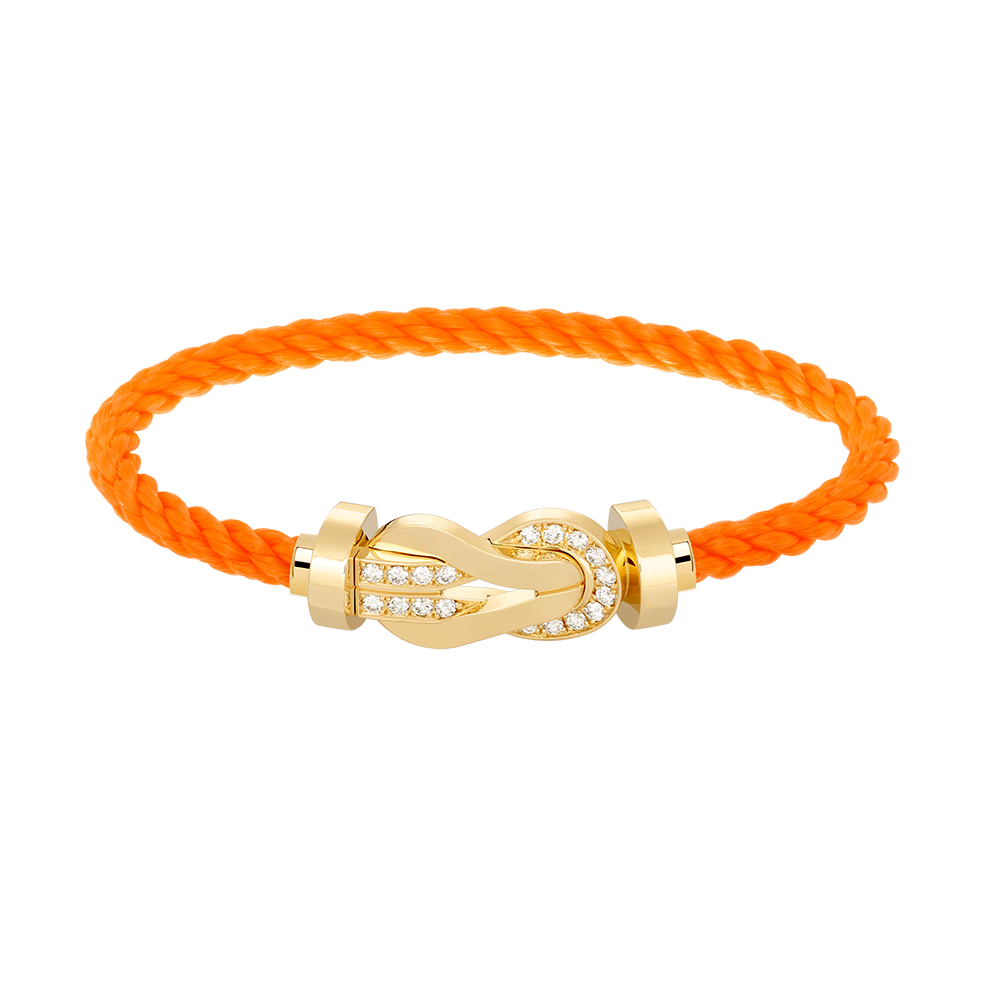 ¡®Aura Jewels¡¯CHANCE LARGE 8 FIGURE BUCKLE HALF DIAMOND BRACELET GOLD