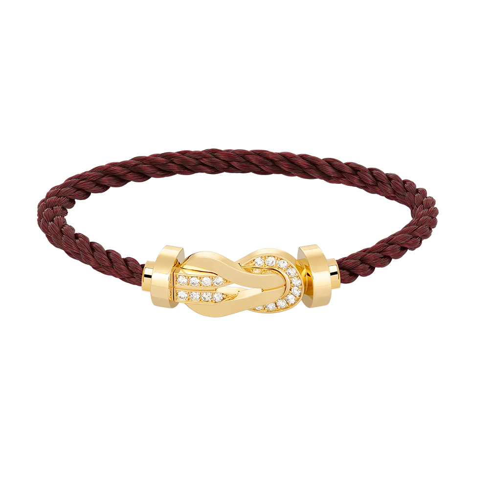 ¡®Aura Jewels¡¯CHANCE LARGE 8 FIGURE BUCKLE HALF DIAMOND BRACELET GOLD