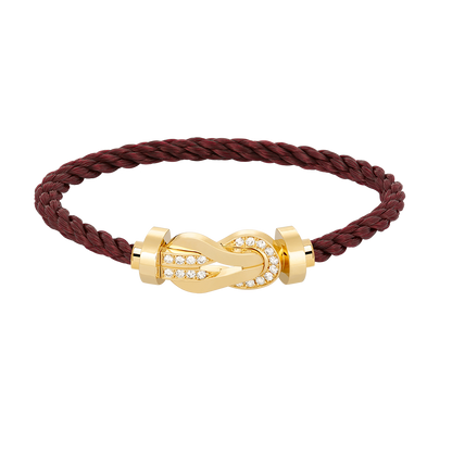 ¡®Aura Jewels¡¯CHANCE LARGE 8 FIGURE BUCKLE HALF DIAMOND BRACELET GOLD