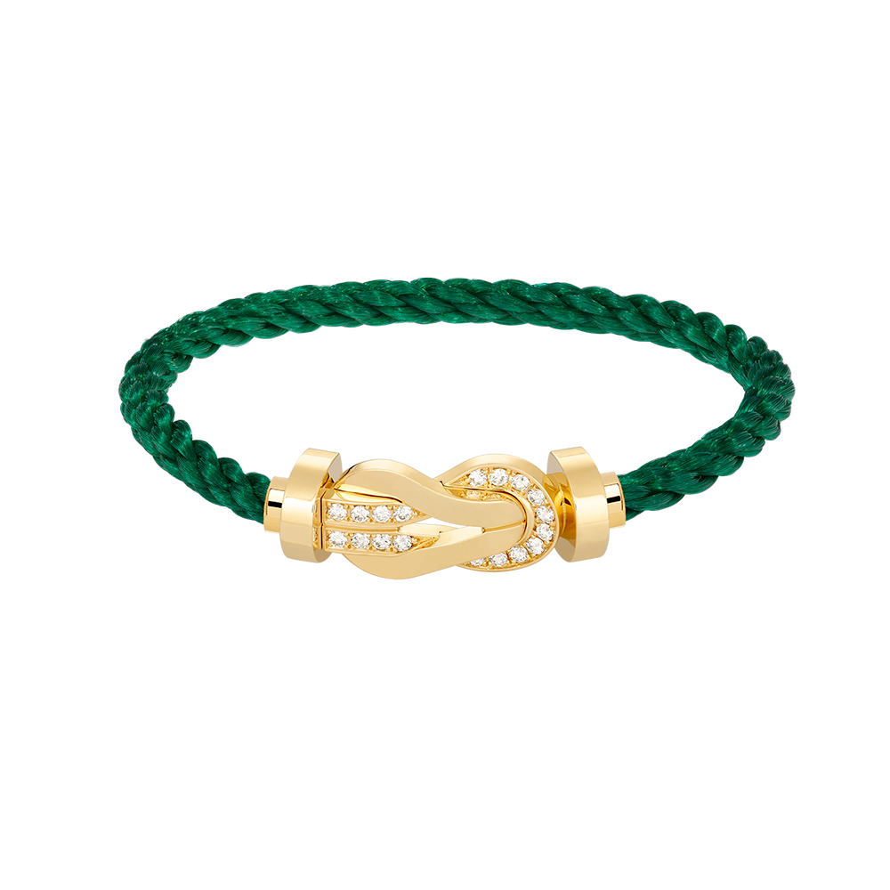 ¡®Aura Jewels¡¯CHANCE LARGE 8 FIGURE BUCKLE HALF DIAMOND BRACELET GOLD