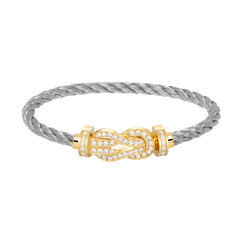¡®Aura Jewels¡¯CHANCE LARGE 8 FIGURE BUCKLE FULLDIAMOND BRACELET GOLD