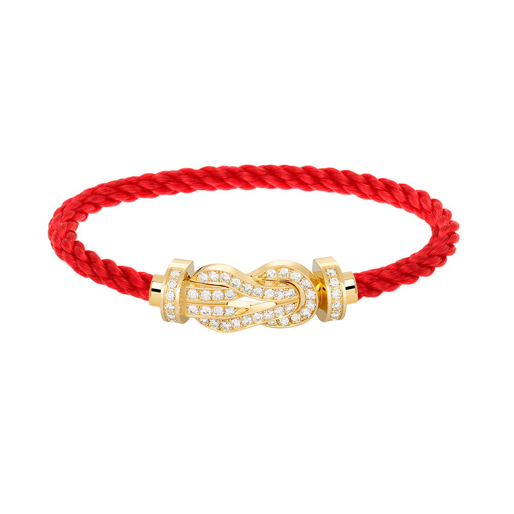 ¡®Aura Jewels¡¯CHANCE LARGE 8 FIGURE BUCKLE FULLDIAMOND BRACELET GOLD