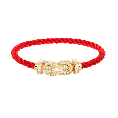 ¡®Aura Jewels¡¯CHANCE LARGE 8 FIGURE BUCKLE FULLDIAMOND BRACELET GOLD