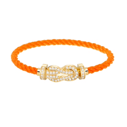 ¡®Aura Jewels¡¯CHANCE LARGE 8 FIGURE BUCKLE FULLDIAMOND BRACELET GOLD