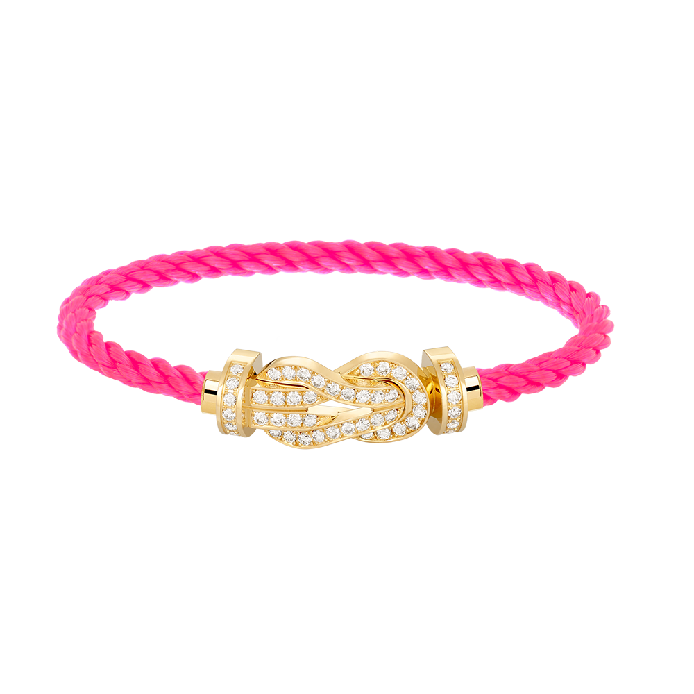 ¡®Aura Jewels¡¯CHANCE LARGE 8 FIGURE BUCKLE FULLDIAMOND BRACELET GOLD