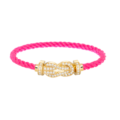 ¡®Aura Jewels¡¯CHANCE LARGE 8 FIGURE BUCKLE FULLDIAMOND BRACELET GOLD
