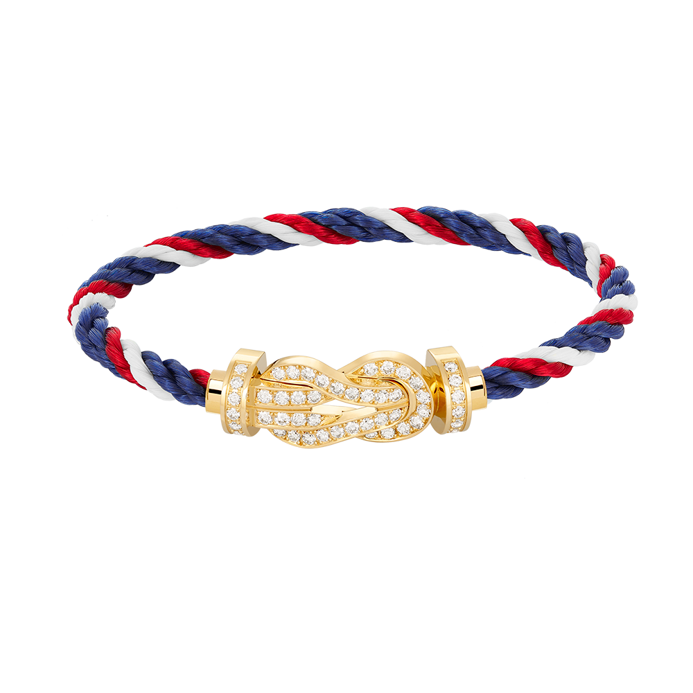 ¡®Aura Jewels¡¯CHANCE LARGE 8 FIGURE BUCKLE FULLDIAMOND BRACELET GOLD