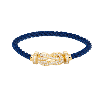 ¡®Aura Jewels¡¯CHANCE LARGE 8 FIGURE BUCKLE FULLDIAMOND BRACELET GOLD