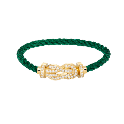 ¡®Aura Jewels¡¯CHANCE LARGE 8 FIGURE BUCKLE FULLDIAMOND BRACELET GOLD