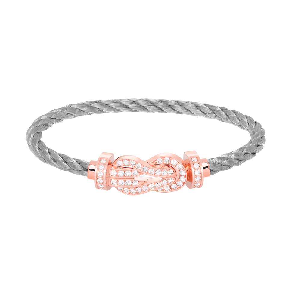 ¡®Aura Jewels¡¯CHANCE LARGE 8 FIGURE BUCKLE FULL DIAMOND BRACELET ROSE GOLD