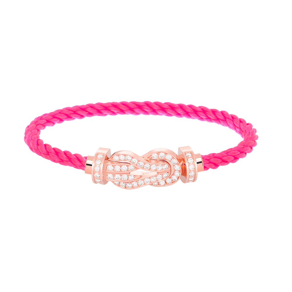 ¡®Aura Jewels¡¯CHANCE LARGE 8 FIGURE BUCKLE FULL DIAMOND BRACELET ROSE GOLD