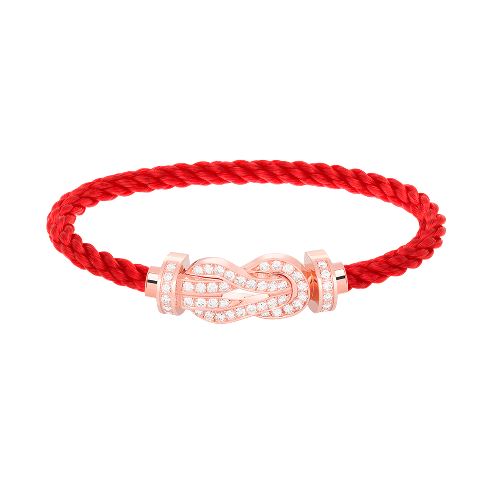 ¡®Aura Jewels¡¯CHANCE LARGE 8 FIGURE BUCKLE FULL DIAMOND BRACELET ROSE GOLD