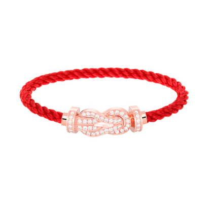 ¡®Aura Jewels¡¯CHANCE LARGE 8 FIGURE BUCKLE FULL DIAMOND BRACELET ROSE GOLD