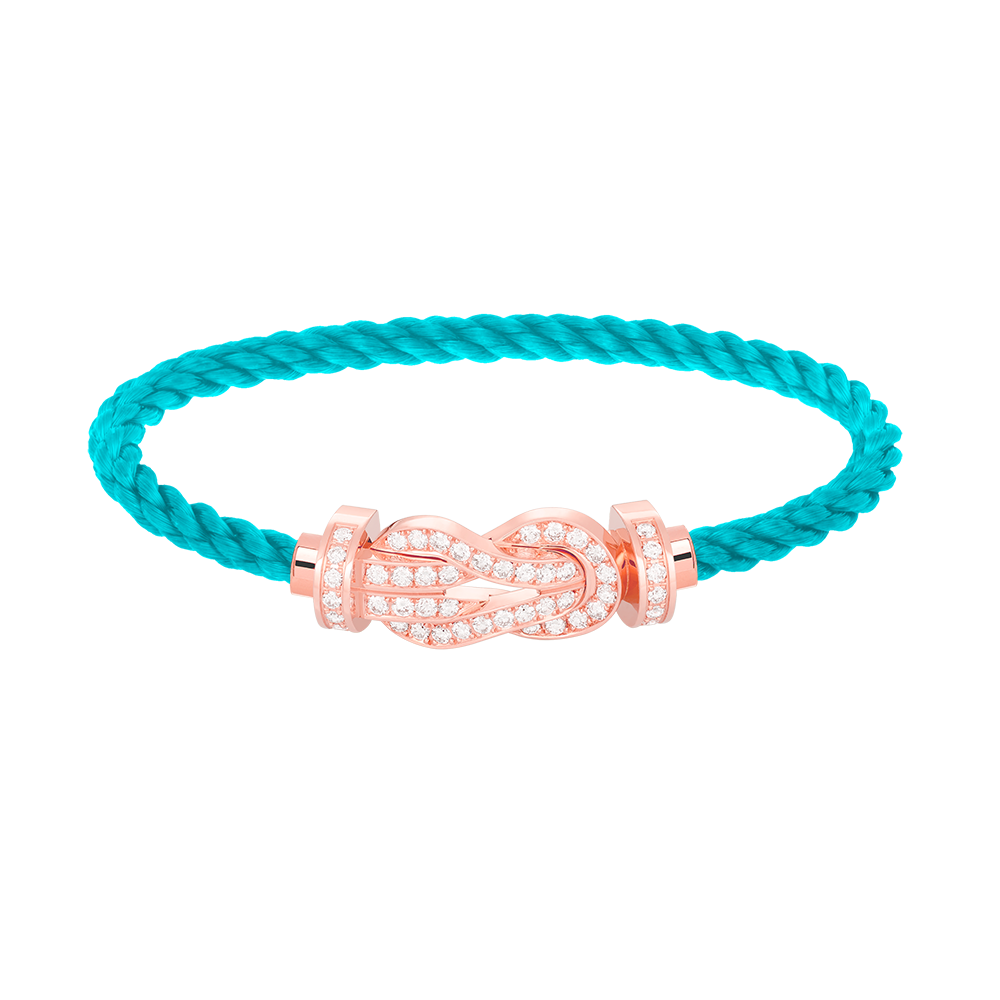 ¡®Aura Jewels¡¯CHANCE LARGE 8 FIGURE BUCKLE FULL DIAMOND BRACELET ROSE GOLD