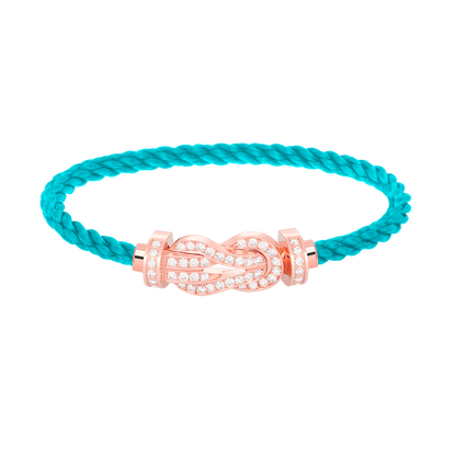 ¡®Aura Jewels¡¯CHANCE LARGE 8 FIGURE BUCKLE FULL DIAMOND BRACELET ROSE GOLD