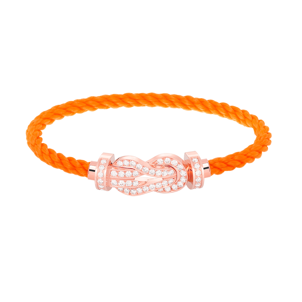 ¡®Aura Jewels¡¯CHANCE LARGE 8 FIGURE BUCKLE FULL DIAMOND BRACELET ROSE GOLD