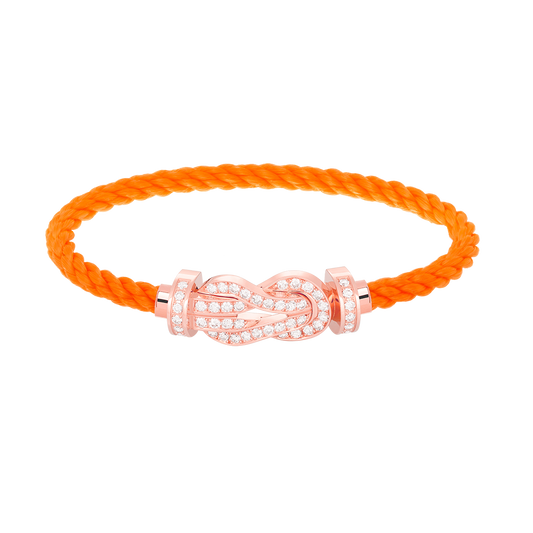 ¡®Aura Jewels¡¯CHANCE LARGE 8 FIGURE BUCKLE FULL DIAMOND BRACELET ROSE GOLD