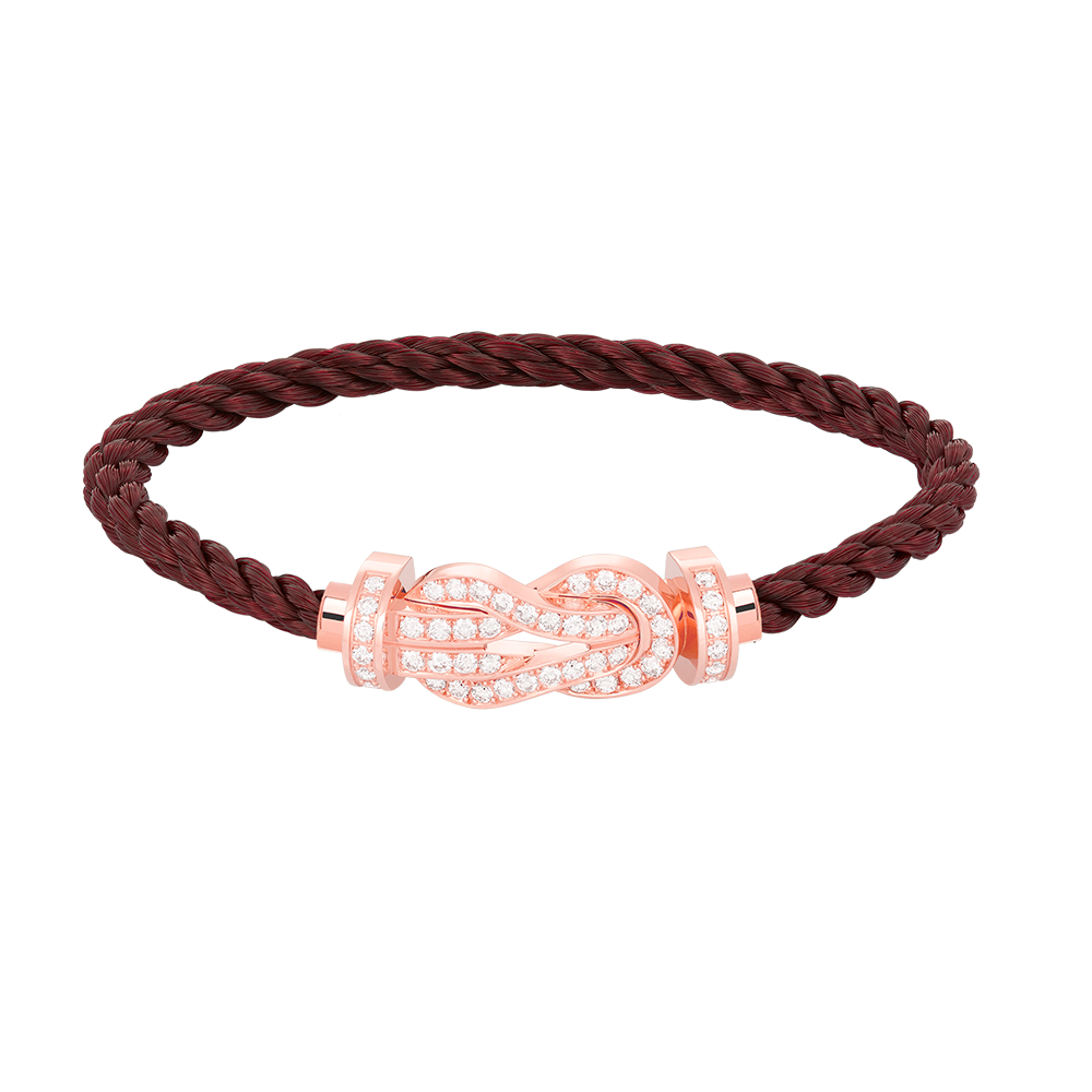 ¡®Aura Jewels¡¯CHANCE LARGE 8 FIGURE BUCKLE FULL DIAMOND BRACELET ROSE GOLD