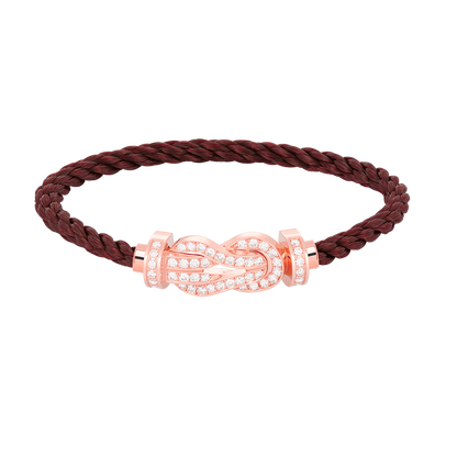 ¡®Aura Jewels¡¯CHANCE LARGE 8 FIGURE BUCKLE FULL DIAMOND BRACELET ROSE GOLD