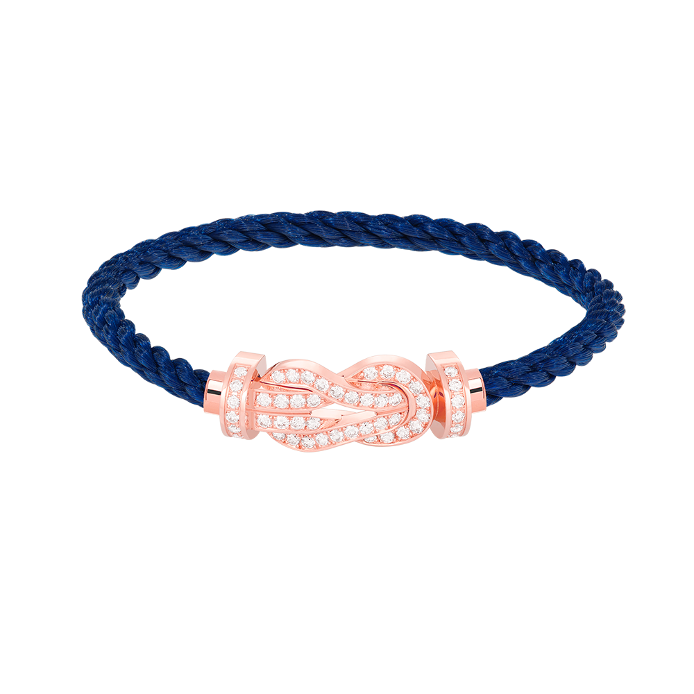 ¡®Aura Jewels¡¯CHANCE LARGE 8 FIGURE BUCKLE FULL DIAMOND BRACELET ROSE GOLD