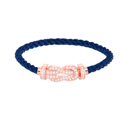 ¡®Aura Jewels¡¯CHANCE LARGE 8 FIGURE BUCKLE FULL DIAMOND BRACELET ROSE GOLD