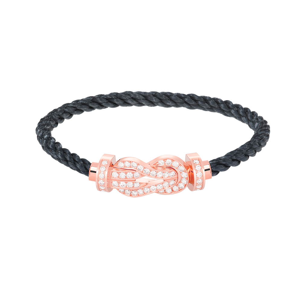 ¡®Aura Jewels¡¯CHANCE LARGE 8 FIGURE BUCKLE FULL DIAMOND BRACELET ROSE GOLD