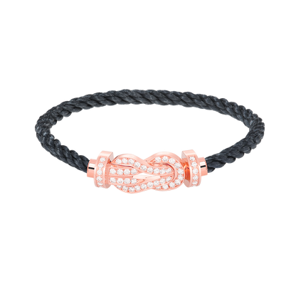 ¡®Aura Jewels¡¯CHANCE LARGE 8 FIGURE BUCKLE FULL DIAMOND BRACELET ROSE GOLD
