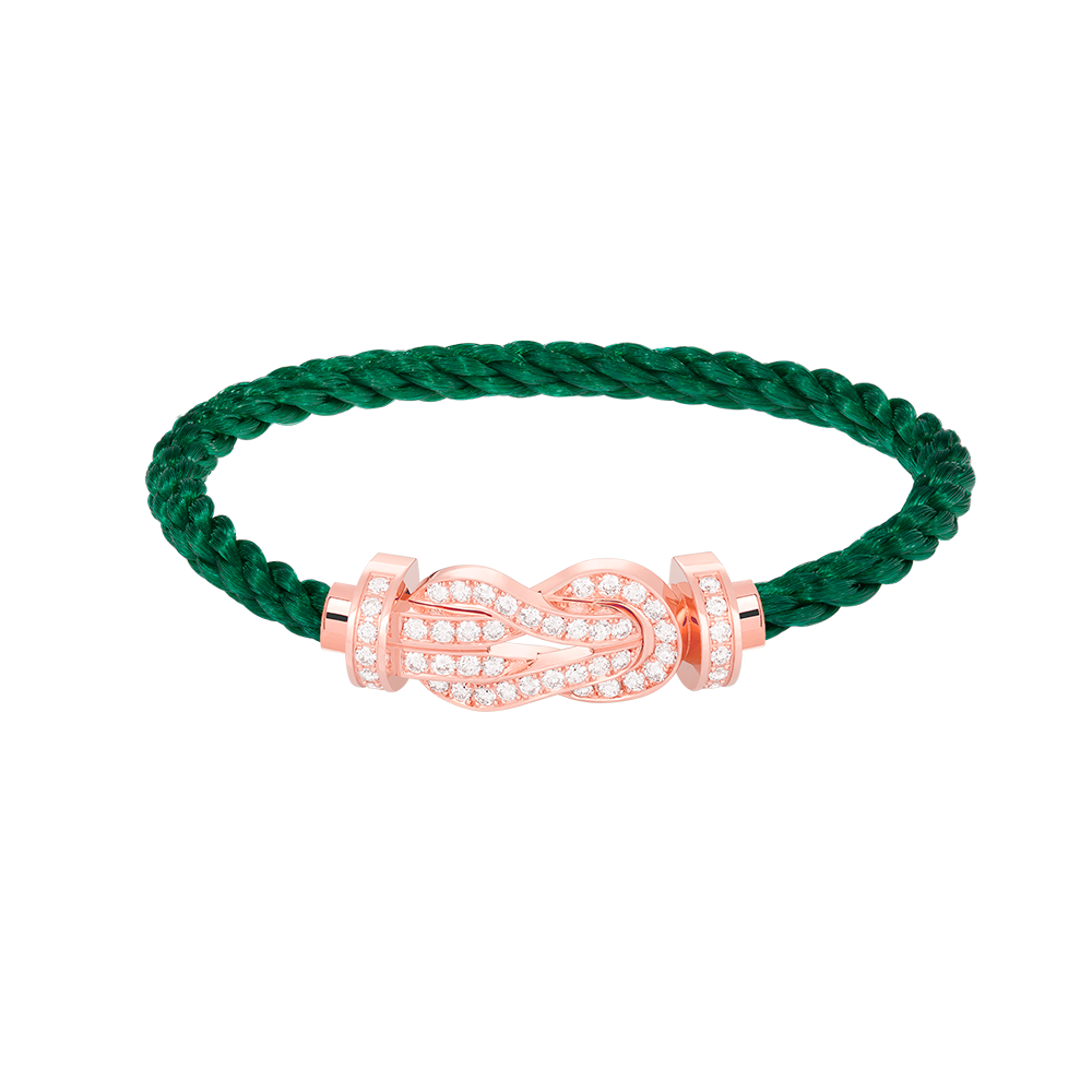 ¡®Aura Jewels¡¯CHANCE LARGE 8 FIGURE BUCKLE FULL DIAMOND BRACELET ROSE GOLD