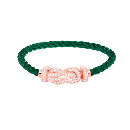 ¡®Aura Jewels¡¯CHANCE LARGE 8 FIGURE BUCKLE FULL DIAMOND BRACELET ROSE GOLD