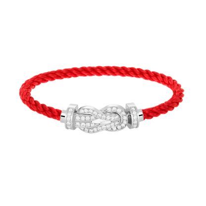 ¡®Aura Jewels¡¯CHANCE LARGE 8 FIGURE BUCKLE FULL DIAMOND BRACELET SILVER