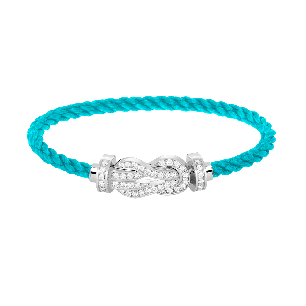 ¡®Aura Jewels¡¯CHANCE LARGE 8 FIGURE BUCKLE FULL DIAMOND BRACELET SILVER