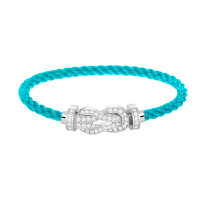 ¡®Aura Jewels¡¯CHANCE LARGE 8 FIGURE BUCKLE FULL DIAMOND BRACELET SILVER