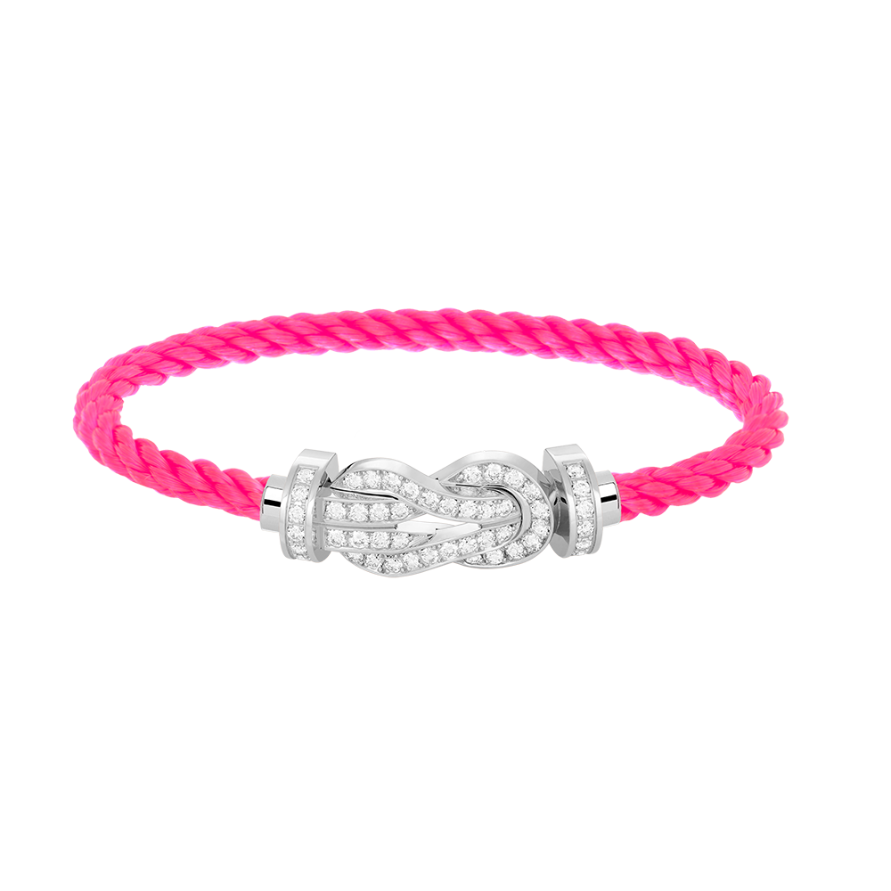 ¡®Aura Jewels¡¯CHANCE LARGE 8 FIGURE BUCKLE FULL DIAMOND BRACELET SILVER