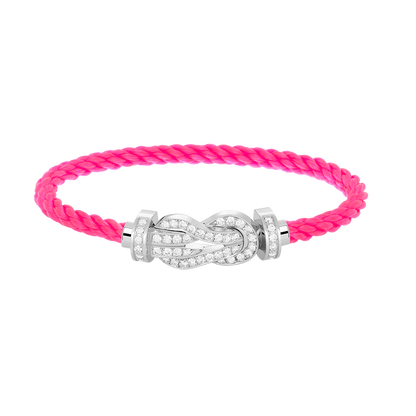 ¡®Aura Jewels¡¯CHANCE LARGE 8 FIGURE BUCKLE FULL DIAMOND BRACELET SILVER