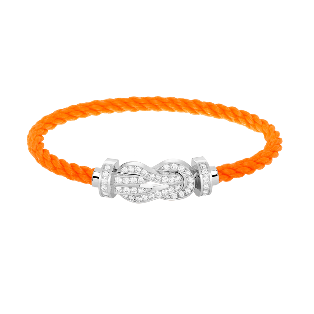 ¡®Aura Jewels¡¯CHANCE LARGE 8 FIGURE BUCKLE FULL DIAMOND BRACELET SILVER