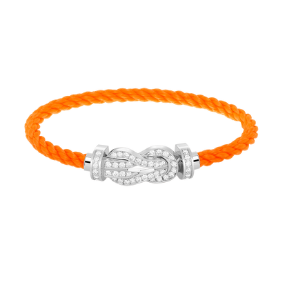 ¡®Aura Jewels¡¯CHANCE LARGE 8 FIGURE BUCKLE FULL DIAMOND BRACELET SILVER