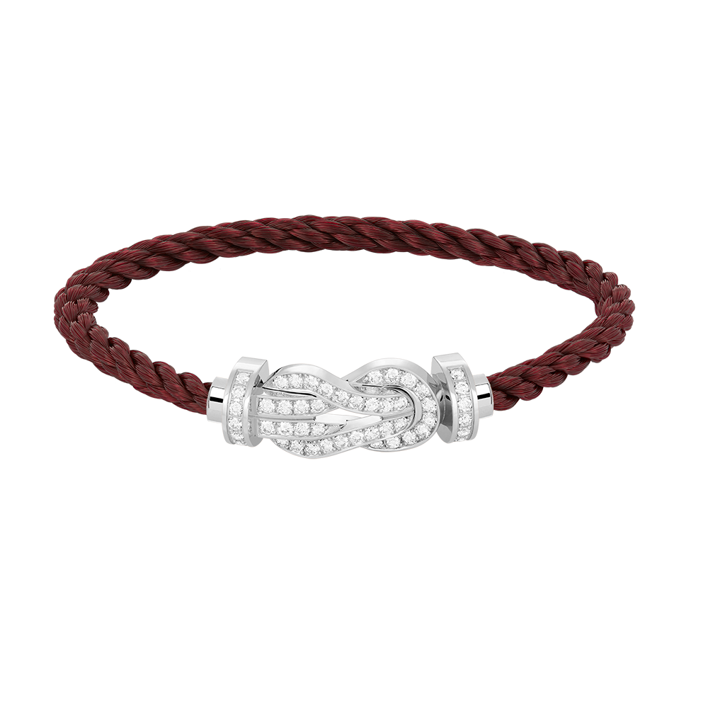 ¡®Aura Jewels¡¯CHANCE LARGE 8 FIGURE BUCKLE FULL DIAMOND BRACELET SILVER
