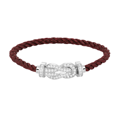 ¡®Aura Jewels¡¯CHANCE LARGE 8 FIGURE BUCKLE FULL DIAMOND BRACELET SILVER